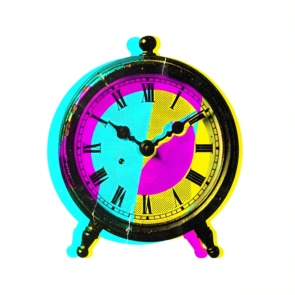 Halftone CMYK offset object